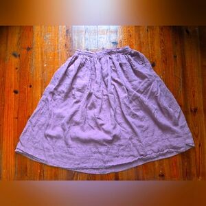 Linennaive Plum Midi Skirt